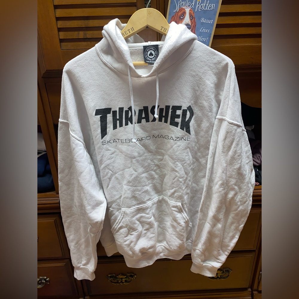 White Thrasher Hoodie